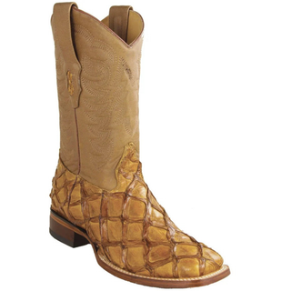 Los Altos Pirarucu Square Toe Cowboy Boot - Oryx