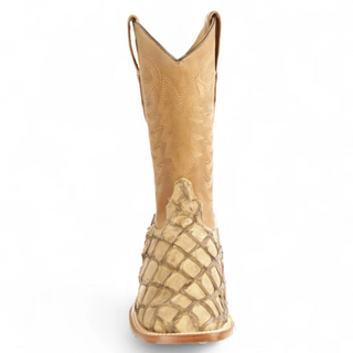 Los Altos Pirarucu Square Toe Cowboy Boot - Oryx