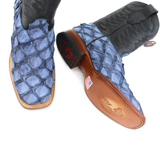 Los Altos Exotic PIraruccu  fish boots top view