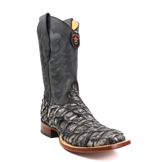 Los Altos Exotic Pirarrucu Black Boot right view 