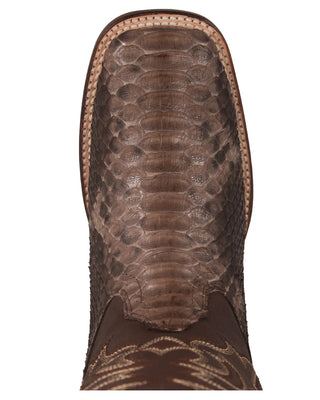 Los Altos Python Square Toe Cowboy Boot - Rustic Brown