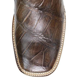 Los Altos Rodeo Alligator Square Toe Cowboy Boot - Brown