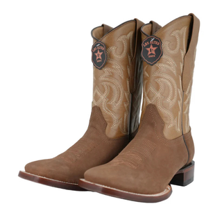 Los Altos Men’s Western Nubuck Boot in Shedron pair view 