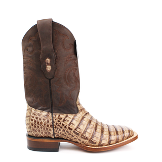 El General men’s Moka Caiman Belly square toe western boots right view