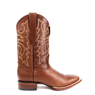 El General men’s Honey square toe western boot front view