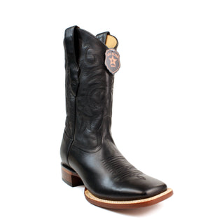 El General men’s black grisly Extra Wide  square toe western boot right view