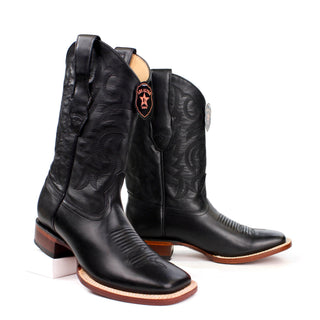 El General men’s black grisly Extra Wide  square toe western boots stsaggered view
