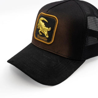 The King Ranch "Crocodile" Cap - Brown & Gold