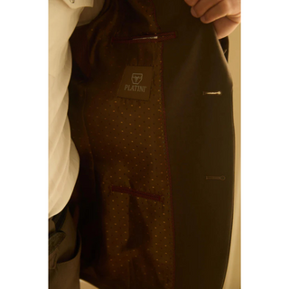 Platini Men's Western Sport Suit with Elbow Patches  - Brown