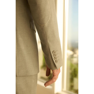 Platini Men's Western Sport Suit with Elbow Patches  - Grey