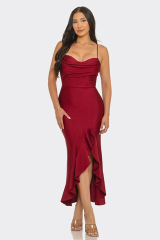 Midnight Rodeo High-Low Dress