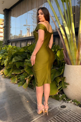 Midnight Rodeo Off Shoulder Dress