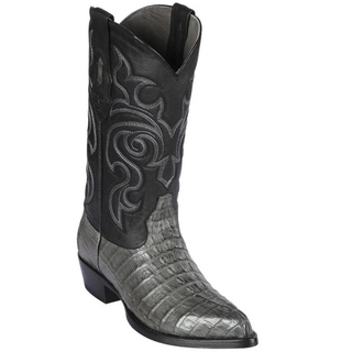 Los Altos Caiman Tail J Toe Cowboy Boot - Gray