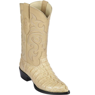 Los Altos Caiman Tail J Toe Cowboy Boot - Oryx