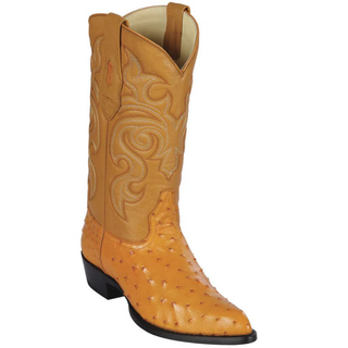 Los Altos Ostrich J Toe Cowboy Boot - Buttercup