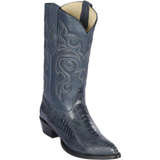 Los Altos Ostrich Leg J Toe Cowboy Boot - Blue Jean