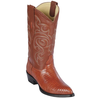 Los Altos Lizard J Toe Cowboy Boot - Cognac