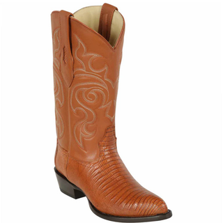 Los Altos Lizard J Toe Cowboy Boot - Honey