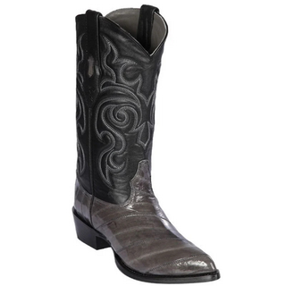 Los Altos Eel J Toe Cowboy Boot - Gray