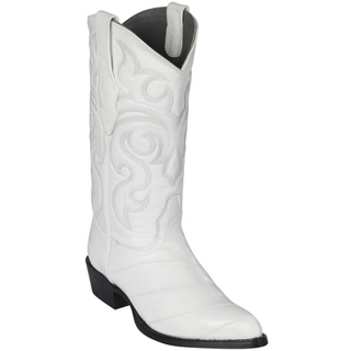 Los Altos Eel J Toe Cowboy Boot - White