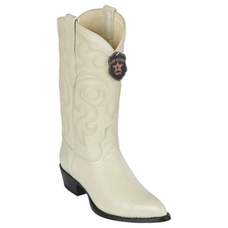 Los Altos Elk J Toe Cowboy Boot - Winter White