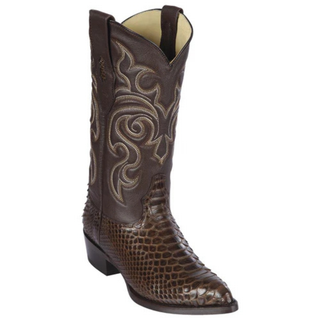 Los Altos Python J Toe Cowboy Boot - Brown