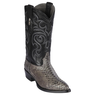 Los Altos Python J Toe Cowboy Boot - Rustic Black
