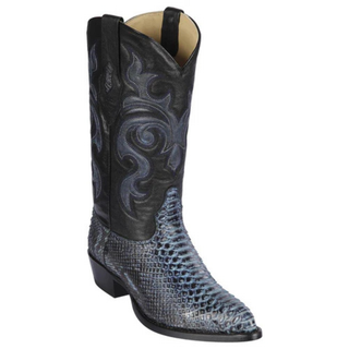 Los Altos Python J Toe Cowboy Boot - Rustic Blue