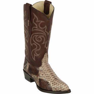 Los Altos Python J Toe Cowboy Boot - Rustic Brown