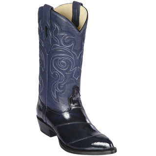 Los Altos Eel J Toe Cowboy Boot - Navy Blue