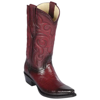 Los Altos Faded Snip Toe Lizard Boots