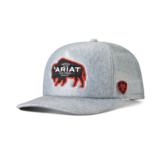 Ariat Buffalo Trucker Hat- Grey
