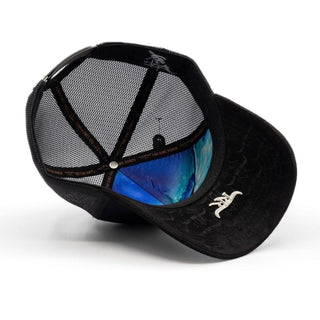 The King Ranch "Mantaraya" Cap - Black & Silver