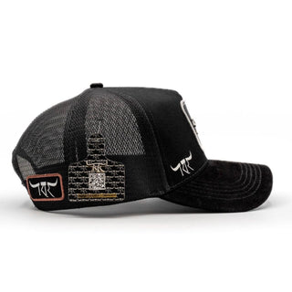 The King Ranch "Pantera" Cap - Black & Silver