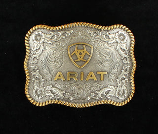 Ariat Antique Silver & Gold Rectangle Buckle