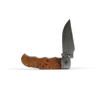 Ariat Wood Medium Folding Knife