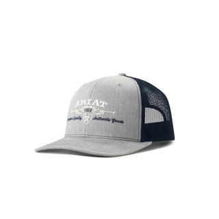 Ariat Embroidered Name Trucker Hat- Denim