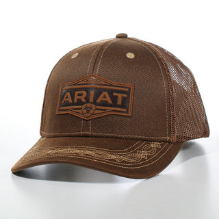Ariat Vintage Logo Brown Trucker Hat