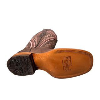 Artillero Women's Aurora Cowboy Boot - Brown/Pink