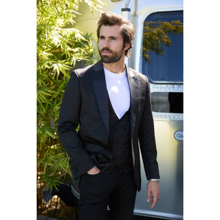 Platini Men's Jacquard Blazer & Vest