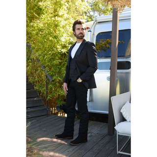 Platini Men's Jacquard Blazer & Vest