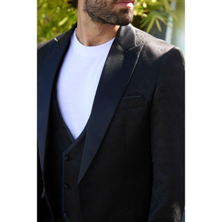 Platini Men's Jacquard Blazer & Vest
