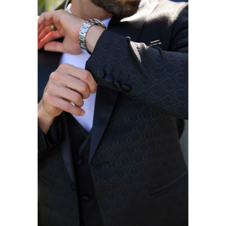 Platini Men's Jacquard Blazer & Vest