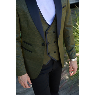 Platini Men's Jacquard Blazer & Vest