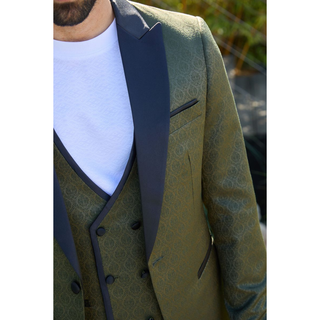 Platini Men's Jacquard Blazer & Vest