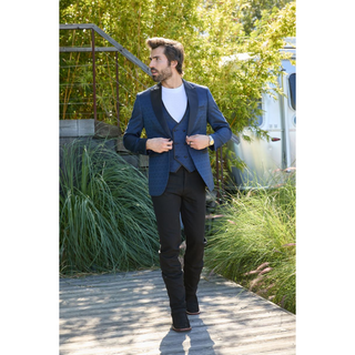 Platini Men's Jacquard Blazer & Vest