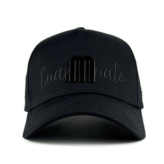 Black Guanajuato M Hat by Forty Five featuring raised M logo and embroidered Guanajuato text.