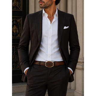 Los Altos Caiman Belly Laser Belt with Square Buckle - Porto Oryx