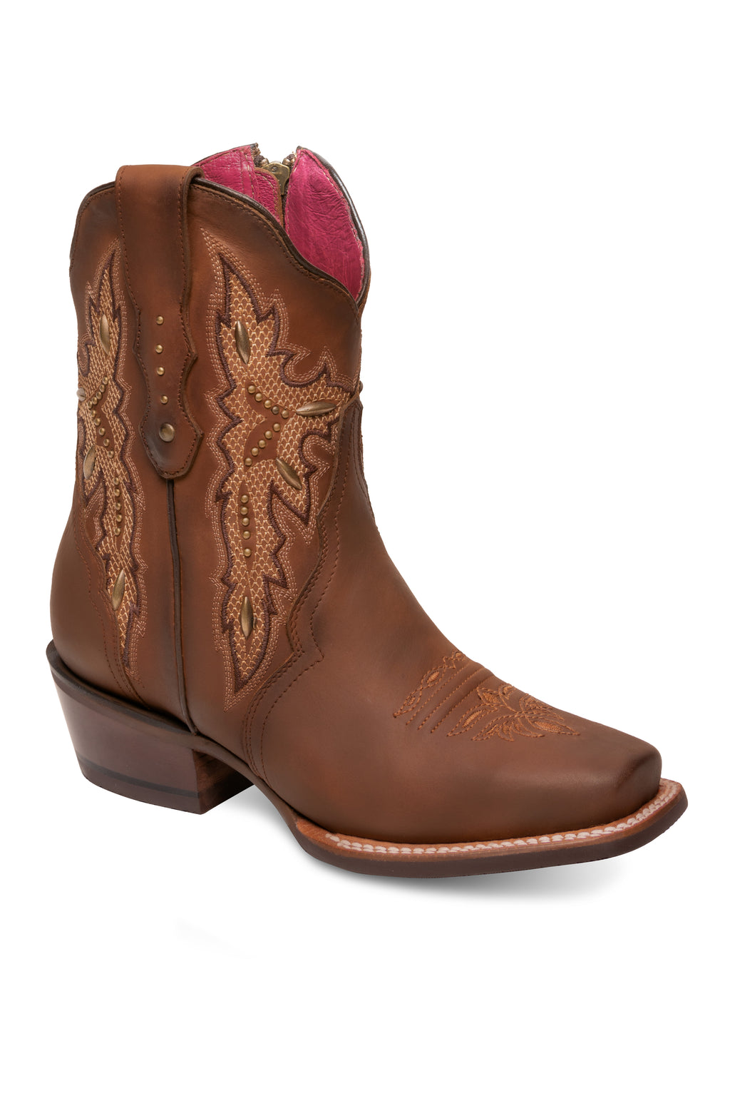 Rio Grande Diana Boots | Women’s Tan Embroidered Western Boots – MexWest