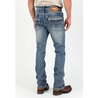 Platini Holt Men's Blue Boot Cut Jeans